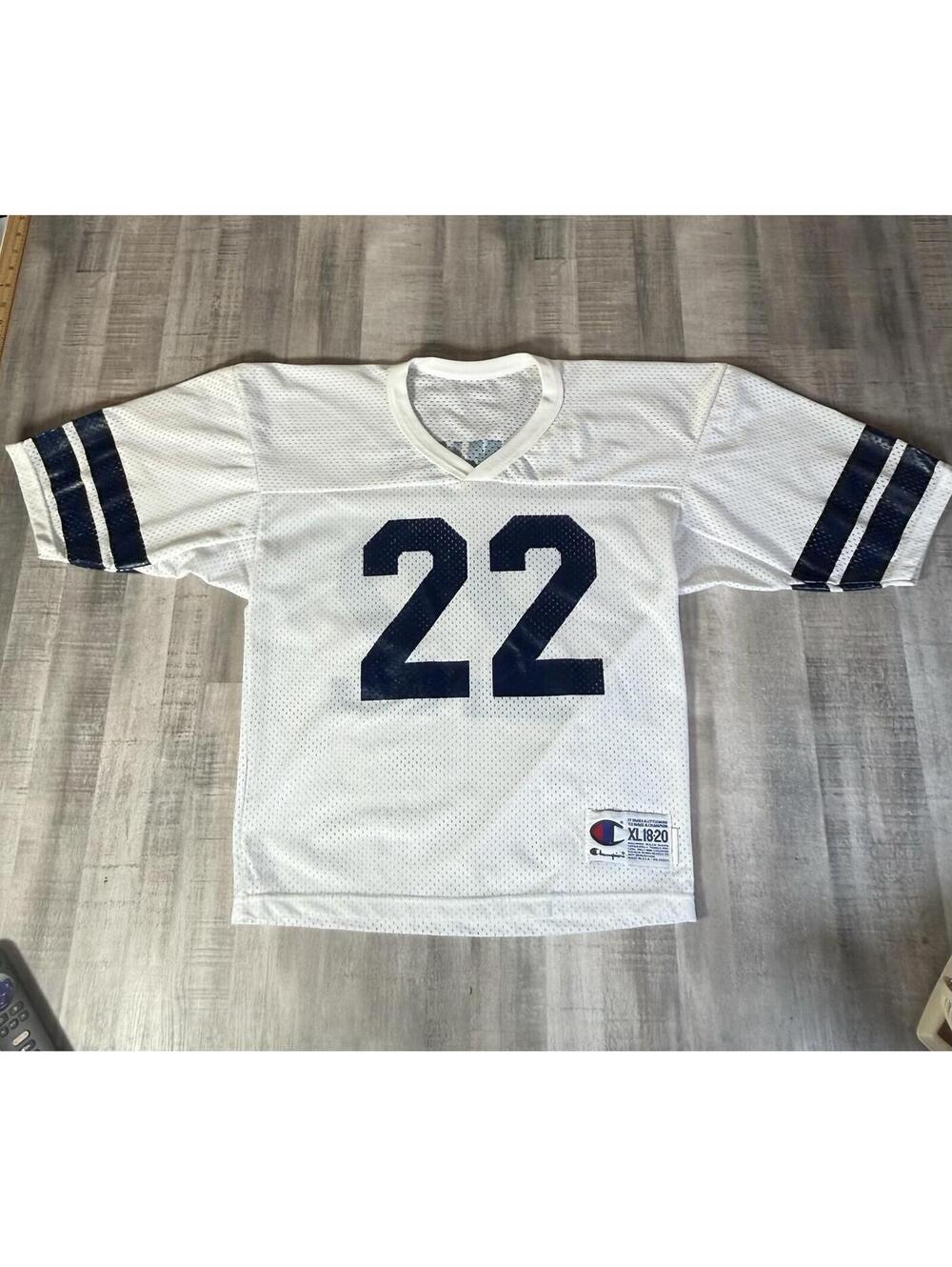 Vintage Dallas Cowboys Emmitt Smith #22 Champion Jersey Youth Sz XL 18/20